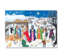Alison Gardiner Jesus is Born with Christmas Nativity Story Large A3 Traditional Festive Christmas Advent Calendar Made in UK