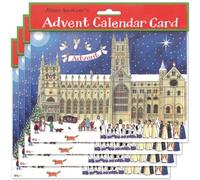 Alison Gardiner Pack of 4 Traditional Advent Calendar Cards - Christmas at the Cathedral