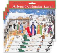 Alison Gardiner Pack of 4 Traditional Advent Calendar Cards - Jesus is Born