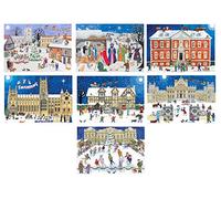Alison Gardiner Pack of 8 Traditional Advent Calendar Cards - Mixed designs