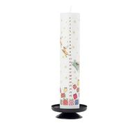 Alison Gardiner Santa's Sleigh Wax Christmas Advent Pillar Candle 50 Hours Burn Time 4.5 cm x 25.5 cm