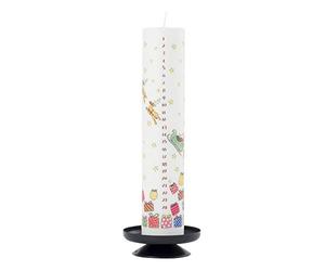 Alison Gardiner Santa's Sleigh Wax Unique Festive Advent Pillar Candle 50 Hours Burn Time 4.5 cm x 25.5 cm