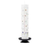 Alison Gardiner Snowmen Wax Christmas Advent Pillar Candle 50 Hours Burn Time 4.5 cm x 25.5 cm