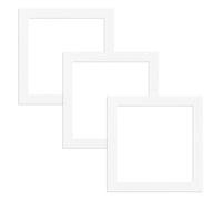 Alison Kingsgate 10X10 White Picture for Frame- 8X8 Aperture - Pack 3