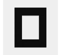 Alison Kingsgate 10X8 BLACK Picture Mounts for 7X5 Aperture - Precision Cut Cardboard Photo Mounts - Ideal for Posters, Prints & Certificates - Available in A1(A2) To 100X70CM(90X60CM)
