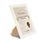 Alison Kingsgate 11x9 Inch White Picture Frame - Multiple - Safe Perspex Front & Wall Mounting - Handmade Photo Frame