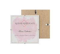 Alison Kingsgate 12X12 Clip Frames Frameless Picture Frame with Shatter-Resistant Perspex & Sturdy MDF Back Borderless Clip Photo Frame for Posters, Certificates, Art & Wall Decor