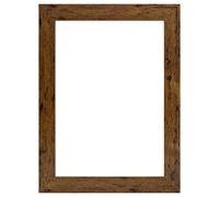 Alison Kingsgate 12x12 Inch Rustic Oak Square Picture Frames - Textured, Safe Perspex Front, Wall Mountable