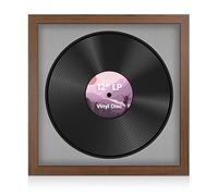 Alison Kingsgate 16x16 Walnut Vinyl Record Frame for LP Disc