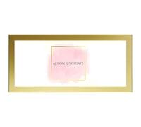 Alison Kingsgate 24x12 Inch GOLD Panoramic Frame - Modern, Shatterproof Eco-Friendly Perspex, Wall Mountable, 4 Pack