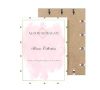 Alison Kingsgate 30X24 Clip Frames Frameless Picture Frame with Shatter-Resistant Perspex & Sturdy MDF Back Borderless Clip Photo Frame for Posters, Certificates, Art & Wall Decor