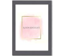 Alison Kingsgate 50 x 70 CM Dark Grey Photo Frame - Engineered Wood Picture Frame with Shatterproof Perspex Front - Ideal for Certificates & Artwork - Wall Hanging - Multiple Sizes & Colors Available
