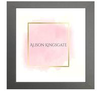 Alison Kingsgate 70x50 cm Dark Grey Photo Frame-Engineered Wood Picture Frame with Shatterproof Perspex Front -Ideal for Certificates & Artwork-Wall Hanging -Multiple Sizes & Colors Available