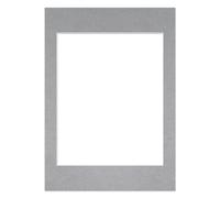 Alison Kingsgate 70x50CM Silver Picture Mounts for 50x40CM Aperture - Precision Cut Cardboard Photo Mounts -Ideal for Frames, Posters, Prints, Artwork & Certificates