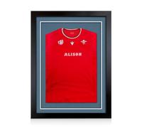 Alison Kingsgate 80×60cm Football Shirt Frame | Deep 3D Box with Pompadour Mount- 40×58cm Window for Sports Shirt Display | Cricket, Marathon Jersay | DIY Mount Kit with Perspex Front | Matte Black