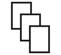 Alison Kingsgate 80X60CM Black Picture Mount - 70X50CM Aperture - Pack 3