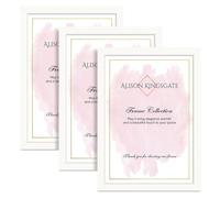 Alison Kingsgate 90X60CM White Modern Photo Frames Pack of 3 - Engineered Wood Picture Frame with Perspex Front - Ideal for Certificates - Wall Mount or Tabletop - Multiple Sizes & Colors