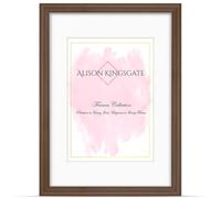 Alison Kingsgate A2 Walnut Picture Frame with Mount for A3 Photos