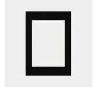 Alison Kingsgate A3 BLACK Picture Mounts for A4 Aperture - Precision Cut Cardboard Photo Mounts - Ideal for Posters, Prints & Certificates - Available in A1(A2) To 100X70CM(90X60CM)