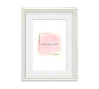 Alison Kingsgate A3 White Picture Frames with Mount for A4 Photo - Engineered Wood Photos Frame with Precision Cut Cardboard Mount -Ideal for Posters - Multiple Sizes & Colours Available