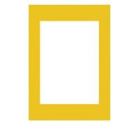 Alison Kingsgate A4 Bright Yellow Picture Mount for Frames A5 Aperture