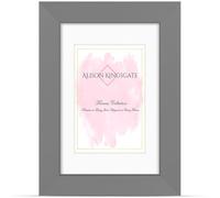 Alison Kingsgate A4 Dark Grey Picture Frame with Mount for A5 Photos