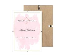 Alison Kingsgate A5 Clip Frames Frameless Picture Frame with Shatter-Resistant Perspex & Sturdy MDF Back Borderless Clip Photo Frame for Posters, Certificates, Art & Wall Decor