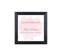 Alison Kingsgate Classic 11x11 Black Picture Frame - Handmade Elegance Photo Frame with Perspex Sheet & Wall Hooks, Black Picture Frames Perfect for Your Cherished Memories!