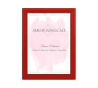 Alison Kingsgate Classic 6x8 Red Picture Frame - Handmade Elegance Photo Frame with Perspex Sheet & Wall Hooks, Red Frames Perfect for Your Cherished Memories