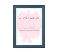 Alison Kingsgate Classic A6 Navy Blue Picture Frame - Handmade Elegance Photo Frame with Perspex Sheet & Wall Hooks, Blue Frames Perfect for Your Cherished Memories