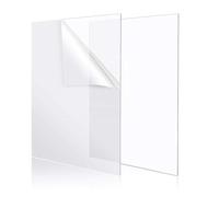 Alison Kingsgate Clear Acrylic Sheet Square 50x50cm - 1.2mm Transparent Sheets for Picture Frame 50 x 50 CM (19.7" x 19.7") Square Acrylic Perspex Sheet Replacement, Display Projects, Painting