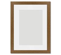 Alison Kingsgate Dark Oak 10x8 Frame With Mount For 8x6 Size (15.24 x 20.32cm) - Modern Design Dark Oak 10x8 Picture Frame With Mount with Safe Perspex Front & Wall Hanging Hooks - Handmade Frames
