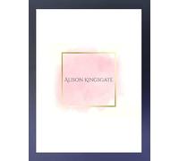 Alison Kingsgate Elegant Sleek Purple 8x6 Inch Frame Size (20.32x15.24cm) Flat Purple 8x6 Picture Frame with Safe Perspex Front & Wall Hanging Hooks - British Handmade Décor Frames