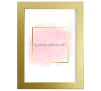 Alison Kingsgate Gold 30x24 Inch Frame Gold Picture Frames - 30x24 Gold Frames With Safe Perspex Front & Wall Mounting - 30x24 Gold Frame - Gold Photo Frame