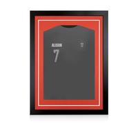 Alison Kingsgate M/Black 70X50CM Football Shirt Frame With Poppy Red Mount