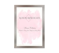 Alison Kingsgate Modern 100x70CM ALUMINIUM Photo Frame-Engineered Wood Picture Frames with Shatterproof Perspex - Ideal for Certificates -Wall Mount or Tabletop - Multiple Sizes & Colours Available