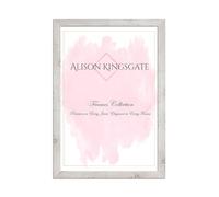 Alison Kingsgate Modern 100x70CM White Oak Photo Frame-Engineered Wood Picture Frames with Shatterproof Perspex - Ideal for Certificates -Wall Mount or Tabletop - Multiple Sizes & Colours Available