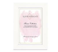 Alison Kingsgate Modern 11X9 White Picture Frames - Engineered Wood Photo Frame with Shatterproof Perspex Front - Ideal for Posters, Certificates & Artwork - Wall Mount or Tabletop Display