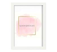 Alison Kingsgate Modern 20x14 White Picture Frame - Handmade Elegance Photo Frame with Perspex Sheet & Wall Hooks, White Picture Frames Perfect for Your Cherished Memories