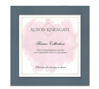 Alison Kingsgate Modern 20X20CM Navy Blue Photo Frame-Engineered Wood Picture Frames with Shatterproof Perspex - Ideal for Certificates -Wall Mount or Tabletop - Multiple Sizes & Colours Available