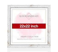 Alison Kingsgate Modern 22X22IN White Oak Photo Frame-Engineered Wood Picture Frames with Shatterproof Perspex - Ideal for Certificates -Wall Mount or Tabletop - Multiple Sizes & Colours Available