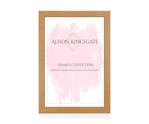 Alison Kingsgate Modern 24X18 Oak Picture Frames- Engineered Wood Photo Frame with Shatterproof Perspex Front- Ideal for Posters, Certificates & Artwork- Wall Mount or Tabletop Display