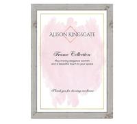 Alison Kingsgate Modern 24X18 White Oak Photo Frame-Engineered Wood Picture Frames with Shatterproof Perspex - Ideal for Certificates -Wall Mount or Tabletop - Multiple Sizes & Colours Available
