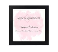 Alison Kingsgate Modern 24X24 Black Picture Frames- Engineered Wood Photo Frame with Shatterproof Perspex Front- Ideal for Posters, Certificates & Artwork- Wall Mount or Tabletop Display