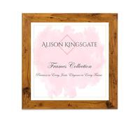 Alison Kingsgate Modern 24X24 Oak Picture Frames- Engineered Wood Photo Frame with Shatterproof Perspex Front- Ideal for Posters, Certificates & Artwork- Wall Mount or Tabletop Display