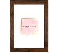Alison Kingsgate Modern 32X24 WALNUT Photo Frame-Engineered Wood Picture Frames with Shatterproof Perspex - Ideal for Certificates & Artwork- Wall Mount - Multiple Sizes & Colours Available