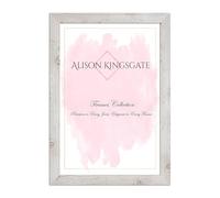 Alison Kingsgate Modern 50X40CM White Oak Photo Frame-Engineered Wood Picture Frames with Shatterproof Perspex - Ideal for Certificates -Wall Mount or Tabletop - Multiple Sizes & Colours Available