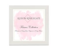 Alison Kingsgate Modern 60X60CM White Picture Frames- Engineered Wood Photo Frame with Shatterproof Perspex Front- Ideal for Posters, Certificates & Artwork- Wall Mount or Tabletop Display