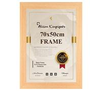 Alison Kingsgate Modern 70X50CMCM Country Pine Photo Frame-Engineered Wood Picture Frames with Shatterproof Perspex - Ideal for Certificates & Artwork- Wall Mount- Multiple Sizes & Colours Available