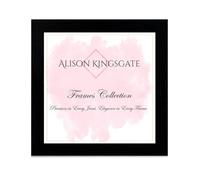 Alison Kingsgate Modern 70X70CM Black Picture Frames- Engineered Wood Photo Frame with Shatterproof Perspex Front- Ideal for Posters, Certificates & Artwork- Wall Mount or Tabletop Display